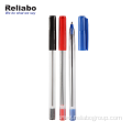 Custom brand logo plastic soft grip ballpoint pen